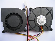 2 pcs Brushless DC Cooling Blower Fan 6015S 12V 60x60x15mm 3 pin Sleeve Bearing