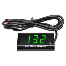 0.56" Digital LED Panel Green Voltmeter IPX6 12V Waterproof Volt Meter For Car