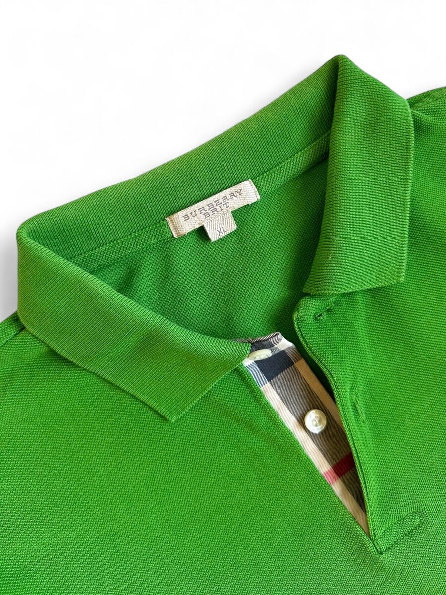 Men's Burberry Cotton Polo Shirt Green (XL) | eBay Men's Burberry Cotton Polo Shirt Green (XL) | eBay