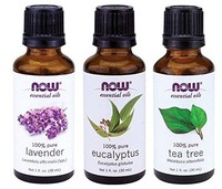 3-pack Variety Of Now Essential Oils: Tea Tree, Eucalyptus, Lavender, New, Free on sale 3-pack Variety Of Now Essential Oils: Tea Tree, Eucalyptus, Lavender, New, Free on sale