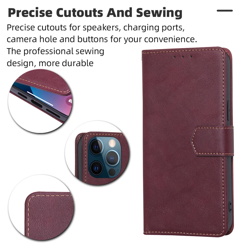 For Oneplus Nord N10 N100 8T 8 7T 7 Pro 6 6T 5T 5 3 Wallet Flip Case Stand Cover - Image 2 of 4