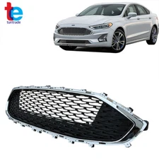 For Ford Fusion 2019 2020 Front Bumper Upper Grille Replacement Chrome Mesh
