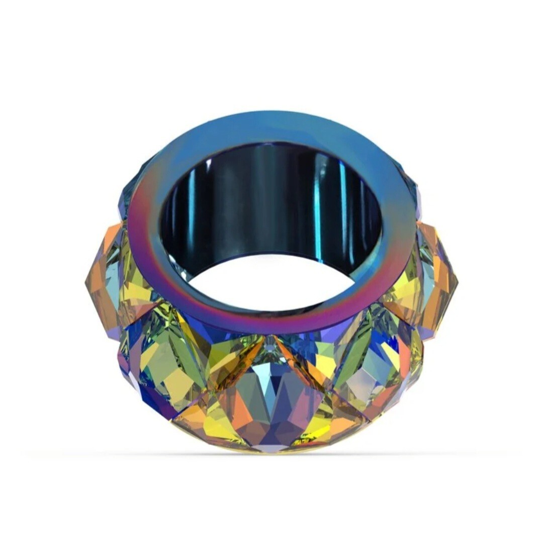 日本完売★SWAROVSKI★Curiosa スクエアリング 指輪 グリーン Curiosa リング, スクエア・カット, グリーン, ゴールドトーン