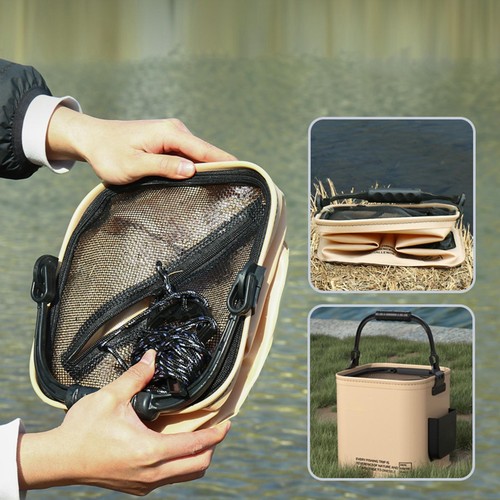Multifunctional Foldable Waterproof Fishing Bucket-Live Fish Container - Picture 12 of 14