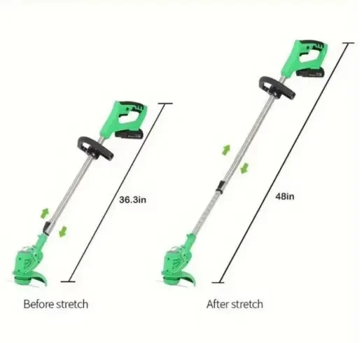 Upgraded Electric Weed Eater Cordless Lawn Trimmer/Wheel Edger/Mini-Mower - Image 4 of 4