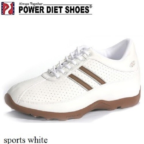 New Men's/Women's POWER DIET shoes #PSCL-0145 sports white - Picture 1 of 12