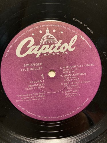 BOB SEGER & Silver Bullet Band LIVE BULLET 1976 Vinyl 2xLP Capitol SKBB-11523 - Picture 10 of 24