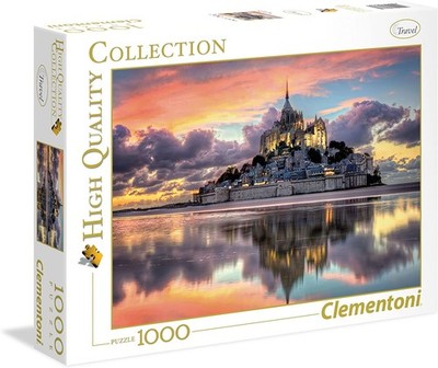 Clementoni Puzzle Mont Saint Michel 1000 Teile Puzzle Freizeit Erwachsene