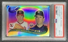 NOLAN RYAN PSA 8 2002 TOPPS CHROME TRADED #T266 REFRACTOR HOF 0927