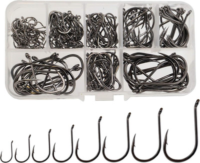 Fishing Hooks High Carbon Steel, Freshwater Saltwater Forged Catfish Hooks Sharp