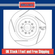 2x Brake Discs Vented For Aston Martin Vantage 4.7 Borg Front 4G432810265PK