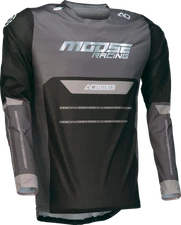 Moose Offroad Alpha One Jersey Black/Gray Large 2910-8299 - ATV UTV Motorcycle