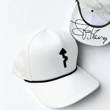 Lance Armstrong Signed WEDU White FNS Rope Cap Founder & Bicycle Legend RARE