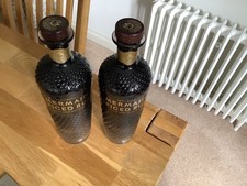 2 Isle Of Wight Distillery Mermaid Spiced Rum 1 litre Brown Glass Bottles Empty 