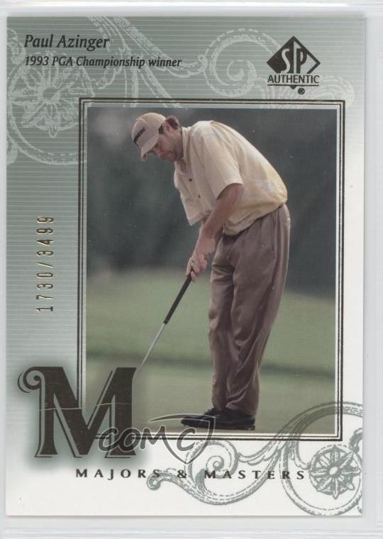 2002 SP Authentic Majors & Masters 1730/3499 Paul Azinger #133 0a1