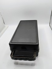 Plastic Cassette Tape Case Holds 16 Cassettes Black