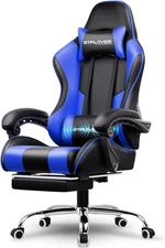 Gaming Chair, Computer Chair with Footrest and Lumbar Support, Height Adjustable