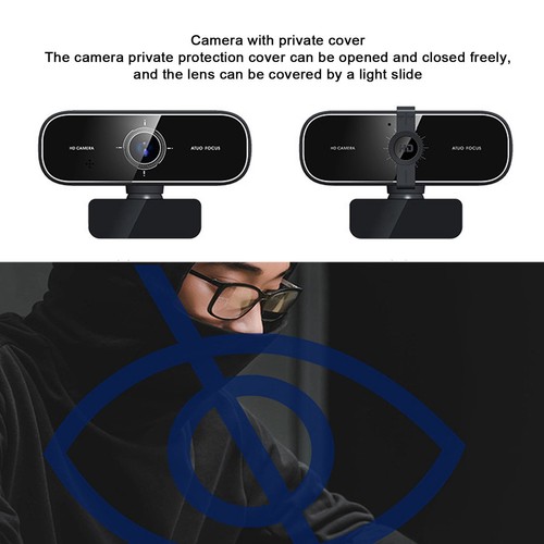 Computer Camera High Definition Viewing Angle Adjustable Auto Focus USB Strea CB - Afbeelding 18 van 24