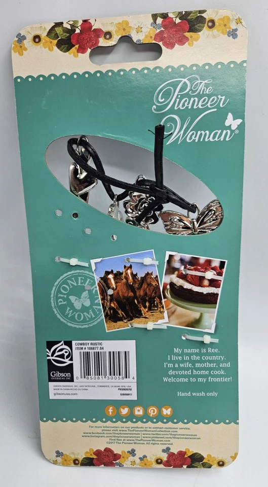 Novas colheres de medição "Cowboy Rustic" The Pioneer Woman - Conjunto de 4 - Imagem 2 de 4