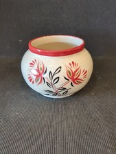 VINTAGE SUDLOWS BURSLEM DECORATED CERAMIC SUGAR BOWL  **