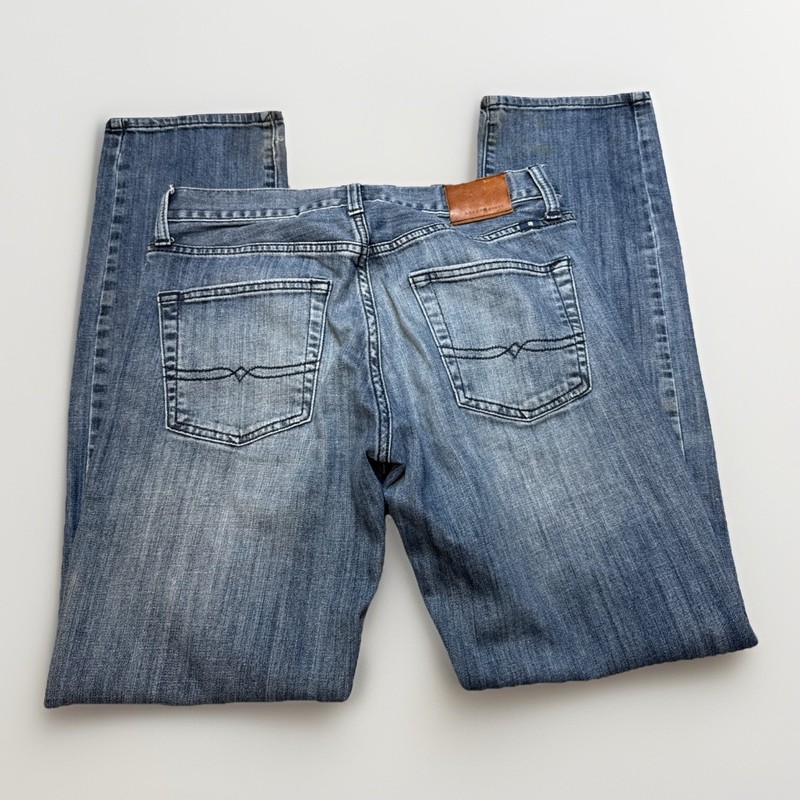 Lucky Brand Jeans 221 Straight Denim Men's Size 30 x 32 Blue Stretch Denim