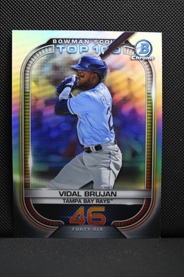 2021 Bowman Chrome Scouts Top 100 Vidal Brujan #BTP-46 Rays