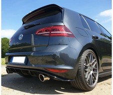 Sportauspuff + Heckdiffusor für VW Golf 7 GTD Sport & Sound Paket Schwarz 90mm