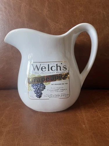 McCoy Pottery Vintage #365 Welch’s Grape Juice Pitcher Holds 5 Cups