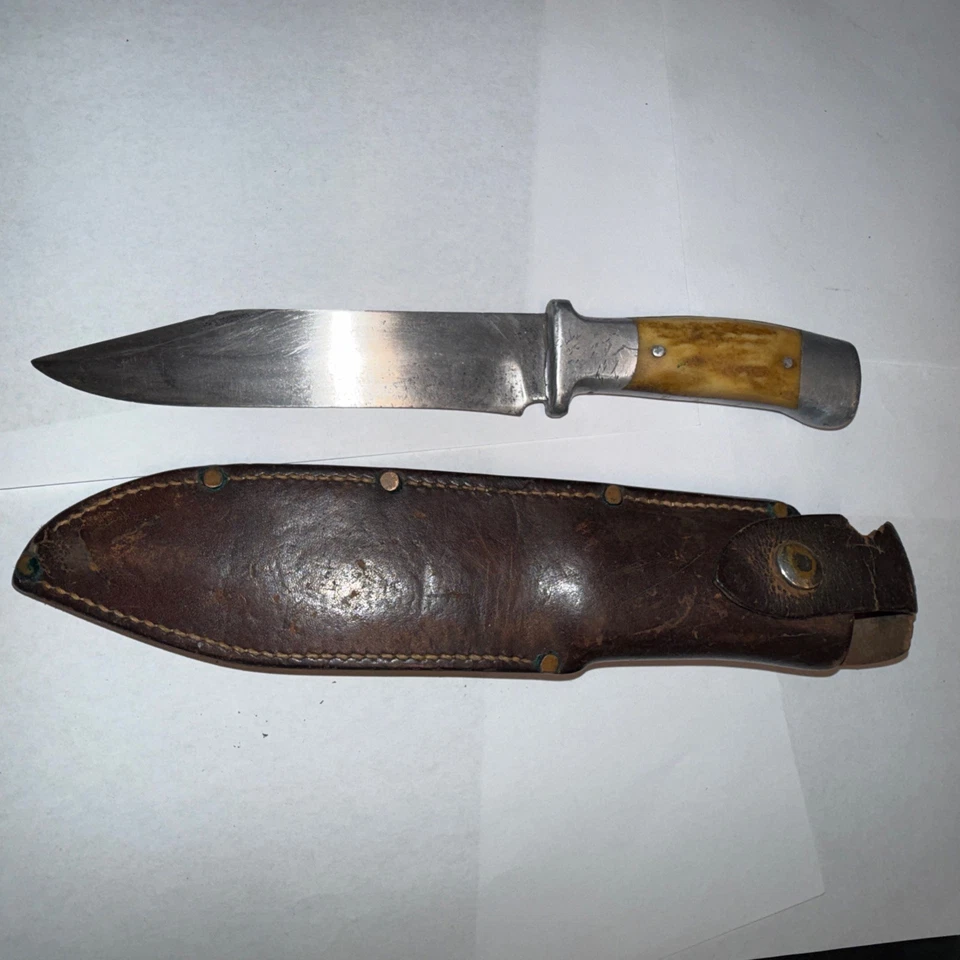 Rare! Rudy Ruana Custom Handmade Fixed Blade Bowie Knife “Knife Stamp” - Image 2 of 4