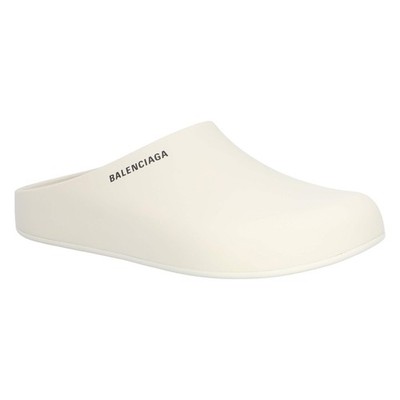Balenciaga Mule Slide In Nacre Beige Herren Sandalen Beige