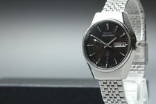 Vintage 1975 [Casi COMO NUEVO] Seiko King Quartz 0853-8040 Negro 36mm Reloj...