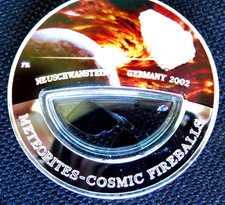 21-gramm-Cu-Ni-Medaille "Meteorites Cosmic Fireballs Neuschwanstein"