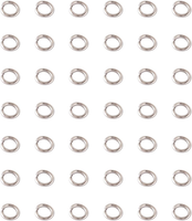 2000 StüCk Edelstahl Offene Binderinge 4 Mm Rund 0,8 Mm Dick Metall Rund Ungesch