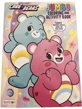 CARE BEARS WISH BEAR CHEER BEAR Jumbo Coloring Activity Book.