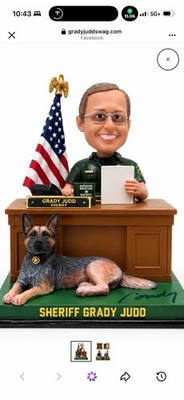 Sheriff Grady Judd Bobblehead Autograph New In Box Fast Shipping