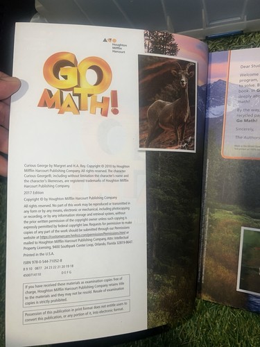 Lot Go Math! Student Edition Set KINDERGARTEN Vol 1 & 2 Common Core Homeschool - Picture 5 of 8