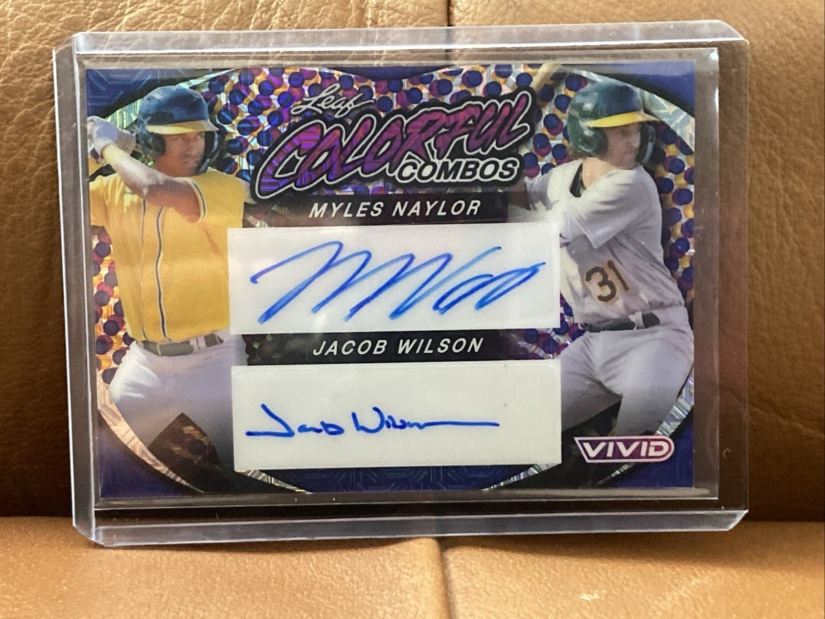 Jacob Wilson & Miles Naylor 2023 Leaf Vivid Colorful Combos 6/7