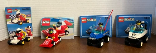 LEGO Town:  6333 Race & Chase~ 6400 Go Kart~ 6509 Red Devil Racer~ Lot of 3 sets