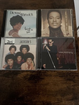 Lot Of 4 R&B CDs Jackson 5 Luther Vandross Marc Anthony Dionne Warwick