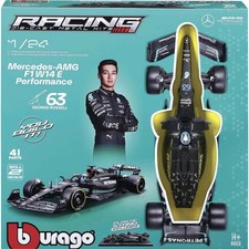 Bburago F1 KIT Mercedes AMG W14E mit Helm, #44 Hamilton 1:24 Modellauto