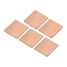 5 Set Heatsink Copper Shim 1mm with Thermal Conductive Tape for Computer
