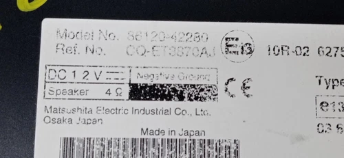 8612042280 Sistema Audio Radio per TOYOTA RAV4 (A3) Active 2011 112882 - Foto 2 di 4