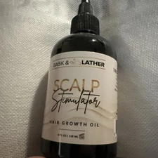 Scalp Stimulator Hair Growth Oil, Cold Pressed Mint and Rosemary Blend with G...