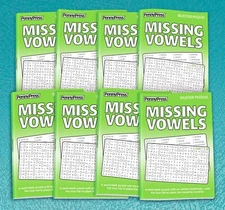 Penny Press Missing Vowels Pack 8