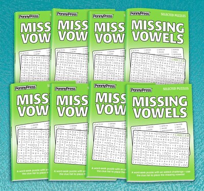 Penny Press Missing Vowels Pack 8