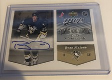 2006-07 Upper Deck MVP One on Dual Ryan Malone Erik Christensen #OA-MC Auto