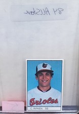 1984 All-Star Game Cal Ripken Jr Insert Card Program Sheet mint Rare Orioles