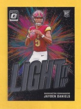 JAYDEN DANIELS 2024 Donruss Optic Light It Up RC Rookie insert #8 Commanders