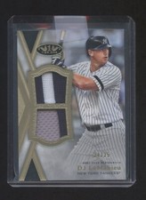 DJ LEMAHIEU 2020 TOPPS TIER ONE DUAL GAME WORN PATCH LOGO #ED 24/25 YANKEES RARE
