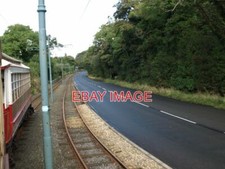 PHOTO  MANX ELECTRIC RAILWAY HEADING NORTH FROM GROUDLE GLEN.